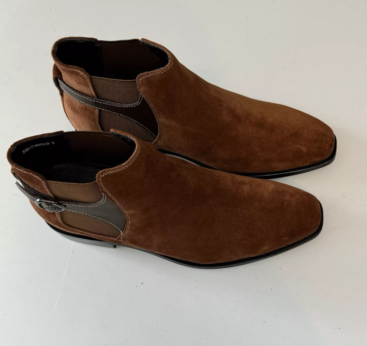 Brown Suede Chelsea Boots (3.1″Boost)
